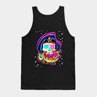 Skeleton Tattoo Pirate Tank Top